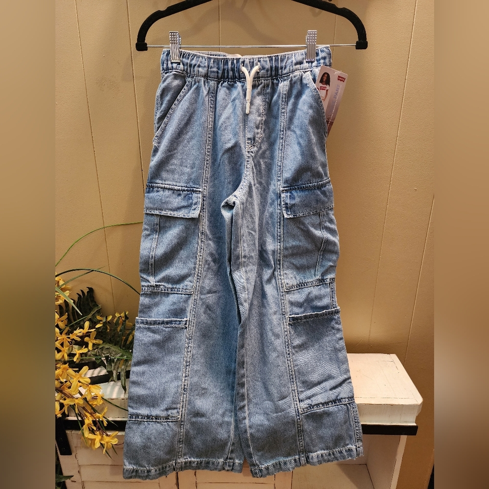 Nwt Kids Levis Denim Cargo Jeans